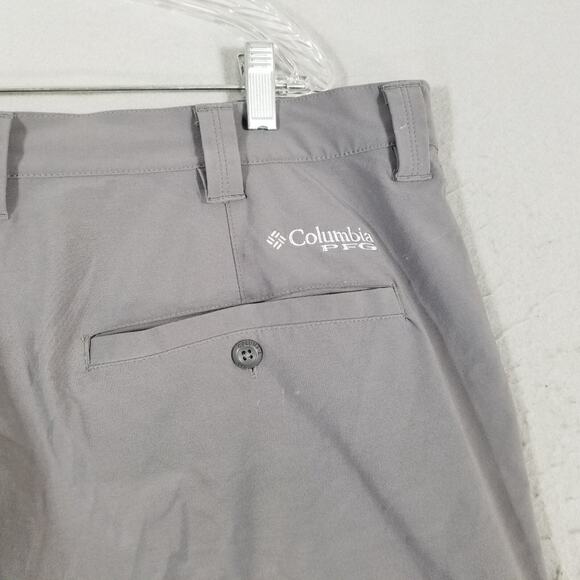 Columbia PFG omnishield shorts men's 40 x 10 gray lightweight dri-fit stretch - Picture 12 of 14